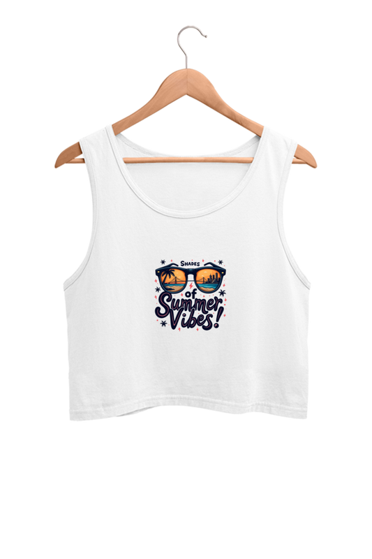 Printed Crop Tank Tops for Women